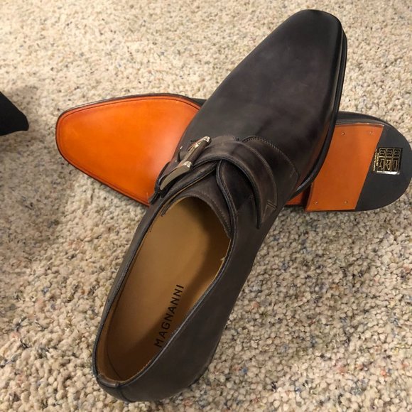 Magnanni Other - NEW NWT Magnanni Marco Monkstrap Grey Men's 11M